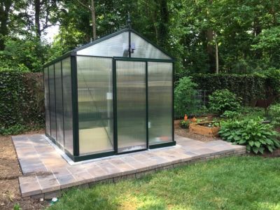 Exaco 7 ft. 9 in. x 10 ft. 2 in. Royal Victorian VI 23 Polycarbonate Greenhouse, VI 23 POLY GREEN