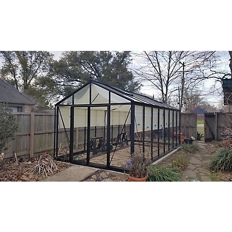 Exaco 10 ft. 2 in. x 19 ft. 11 in. Royal Victorian VI 36 Glass Greenhouse