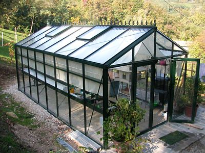 Exaco 10 ft. 2 in. x 19 ft. 11 in. Black Poly Royal Victorian VI 36 Greenhouse