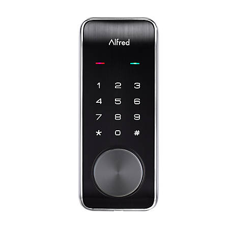 Alfred Chrome DB2 Smart Deadbolt Door Lock with Key