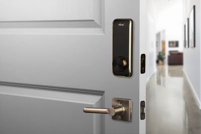 Image showing  DB2 Smart Deadbolt Door Lock with Key, Gold