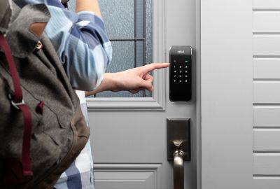 Image showing 5 th Alfred Chrome DB2 Smart Deadbolt Door Lock