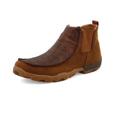 Twisted X Men's 4 in. Chelsea Driving Moc, MDMG004, 10 M,Brown at