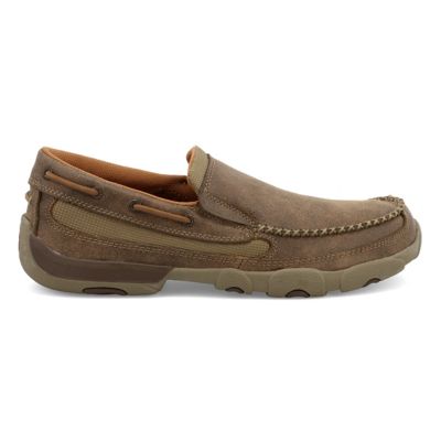 Image showing 4 th Twisted X Men's Slip-On Driving Moc Shoes, MDMS002