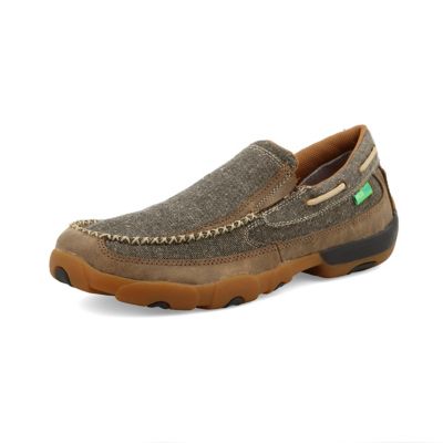 Twisted X Slip-On Driving Moc Shoes, Gray