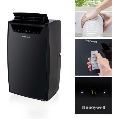 Honeywell 11,000 BTU Portable Air Conditioner with Dehumidifier and Fan, Black
