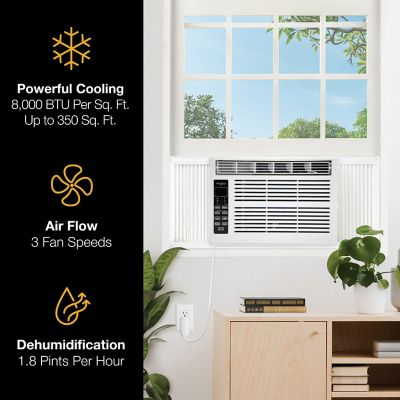 Image showing  115V Window Air Conditioner with Remote Control, 350 sq. ft., 8,000 BTU