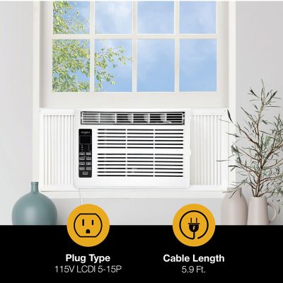 Image showing  115V Window Air Conditioner with Remote Control, 350 sq. ft., 8,000 BTU