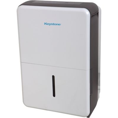 Keystone 50 Pint Dehumidifier with Electronic Controls and Built-In Pump