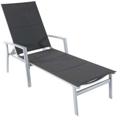 Cambridge Padded Sling Patio Chaise Lounge Chair