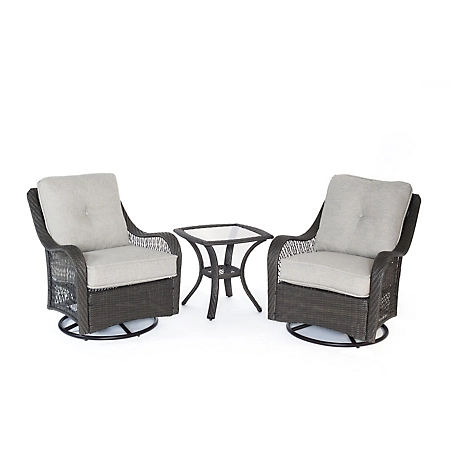 Cambridge Merritt 3-Piece Patio Chat Set in Gray