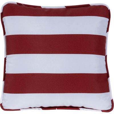 Hanover Indoor/Outdoor Striped Throw Pillow, Red