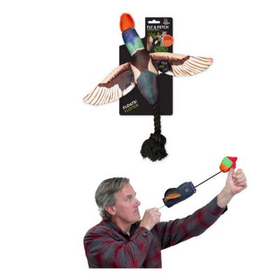 Image showing 1 th Spunky Pup Fly & Fetch Launching Duck Dog Toy