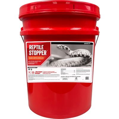 Animal Stoppers 25 lb. Reptile Stopper Animal Repellent, Ready-to-Use Granular Pail