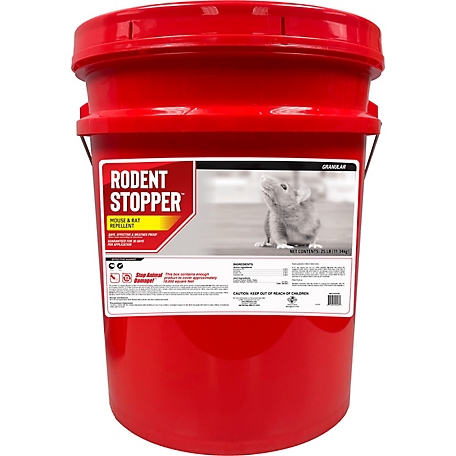 Animal Stoppers 25 lb. Rodent Stopper Animal Repellent, Ready-to-Use Granular Pail