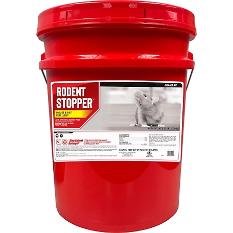 Animal Stoppers 25 lb. Rodent Stopper Animal Repellent, Ready-to-Use Granular Pail