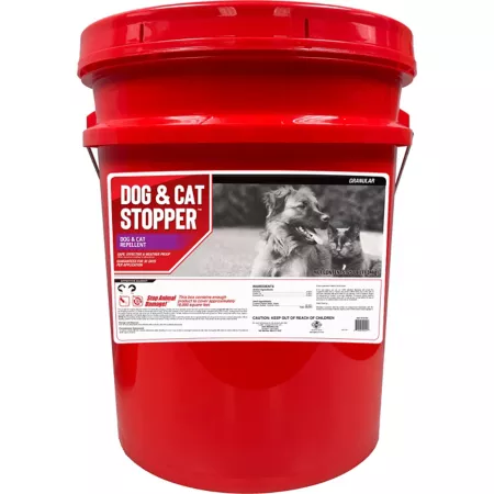 Animal Stoppers Animal Repellent Stopper for Dogs and Cats 25 lbs Ready-to-Use Granular Pail Animal & Rodent Repellent