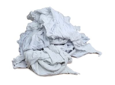Image showing  Supreme Quality Smooth Jersey Cotton Lint-Free Cleaning T-Shirt Cloth Rags, Assorted, White, 15 lb.