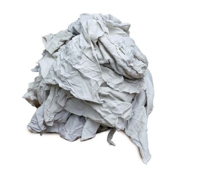 Image showing  Select Quality Cleaning T-Shirt Cloth Rags, Lint-Free, 100% Cotton, White, 3 lb.
