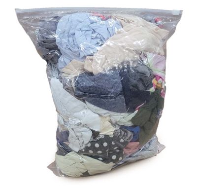 Pro-Clean Basics Recycled Cleaning T-Shirt Cloth Rags, Lint-Free, 100% Cotton, 4 lb.