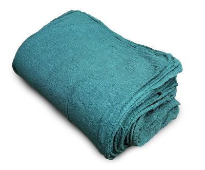 Pro-Clean Basics Premium Heavy-Duty Reusable Cleaning Shop Towels, Commercial Grade, 100% Cotton, 10 in. x 12 in., Green, 16 lb.