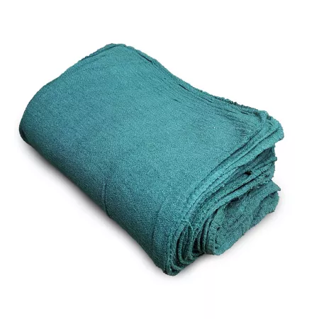 Pro-Clean Basics Premium Reusable Cleaning Shop Towels Commercial Grade 100% Cotton 10 in x 12 in Green 16 lb. Cleaning Cloths & Dusters