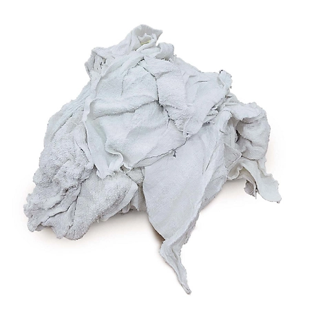 Pro-Clean Basics Terry Cloth Rags, White, Assorted Sizes, 100% Cotton, 800 lb. Pallet
