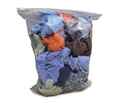 Pro-Clean Basics Terry Cloth Rags, Colored Assorted Sizes, 100% Cotton, 4 lb.