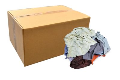 Pro-Clean Basics Terry Cloth Cotton Rags, Assorted, Multicolor, 15 lb.
