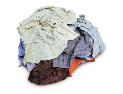 Pro-Clean Basics Terry Cloth Rags, Colored, Assorted Sizes, 100% Cotton, 800 lb. Pallet