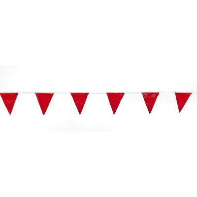 Mutual Industries Red 105 ft. OSHA Pennants Perimeter Markers, 3-Pack