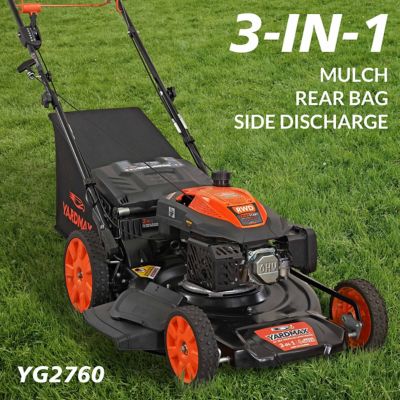 Image showing  22 in. 201cc Gas-Powered SELECT PACE 6-Speed CVT RWD High-Wheel 3-in-1 Self-Propelled Push Lawn Mower