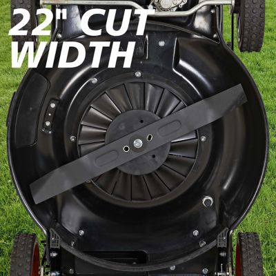 Image showing 6 th YARDMAX 22 in. 201cc Gas-Powered SELECT PACE 6-Speed CVT FWD High-Wheel 3-in-1 Self-Propelled Push Lawn Mower