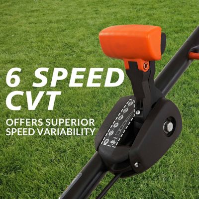 Image showing 8 th YARDMAX 22 in. 201cc Gas-Powered SELECT PACE 6-Speed CVT FWD High-Wheel 3-in-1 Self-Propelled Push Lawn Mower