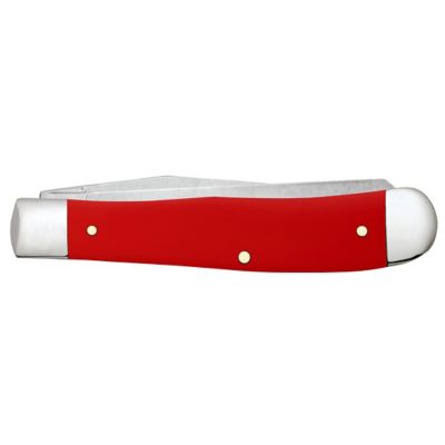 Image showing  3.24 in. and 3.27 in. American Workman Synthetic CS Trapper Knife, Red