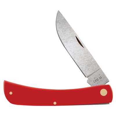 Case Cutlery 2.8 in. American Workman Synthetic CS Sod Buster Knife, Red