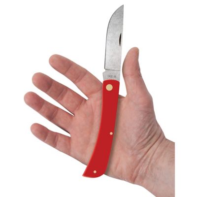 Image showing  2.8 in. American Workman Synthetic CS Sod Buster Knife, Red