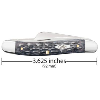 Image showing  2.57 in., 1.88 in. and 1.7 in. Pocket Worn Bone CS Medium Stockman Knife, Gray