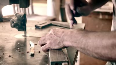 Image showing  4.13 in. Lightweight Synthetic Ridgeback Hunter Knife, Grand Forest Camo