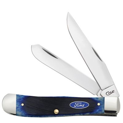 Case Cutlery 3.24 in. and 3.27 in. Ford Bone Trapper Knife, Blue