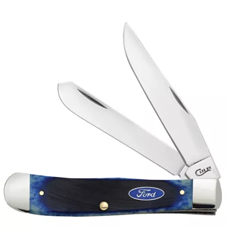 Case Cutlery 3.24 in and 3.27 in Ford Bone Trapper Knife Blue Knives