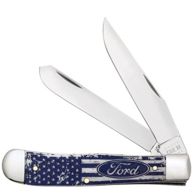 Case Cutlery 3.24 in. and 3.27 in. Ford Natural Bone Trapper Knife