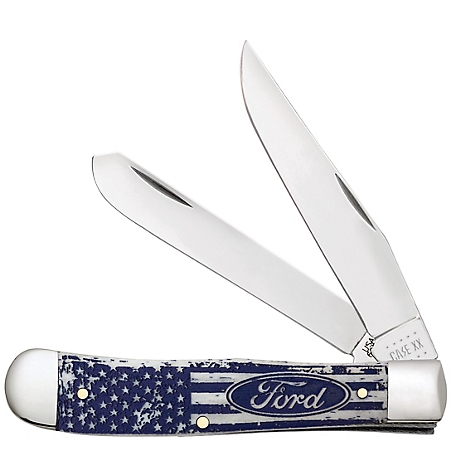 Case Cutlery 3.24 in. and 3.27 in. Ford Natural Bone Trapper Knife