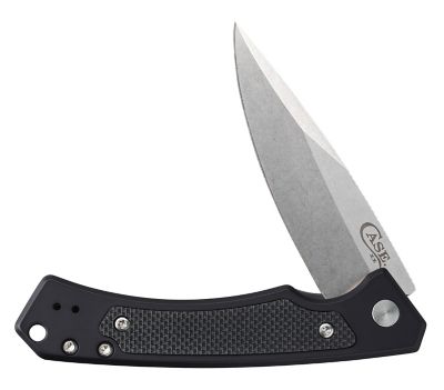 Case Cutlery 3.4 in. Black Anodized Aluminum Knife with Black G-10 Inlay Marilla, FI25880