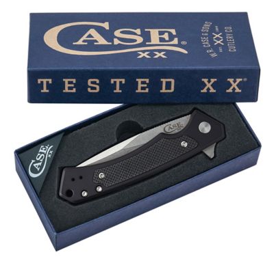 Image showing  3.4 in. Black Anodized Aluminum Knife with Black G-10 Inlay Marilla