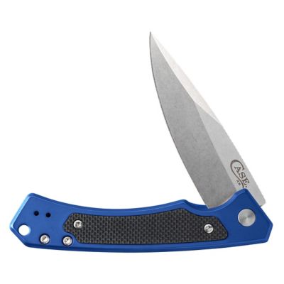 Case Cutlery 3.4 in. Aluminum G-10 Marilla Knife, Blue