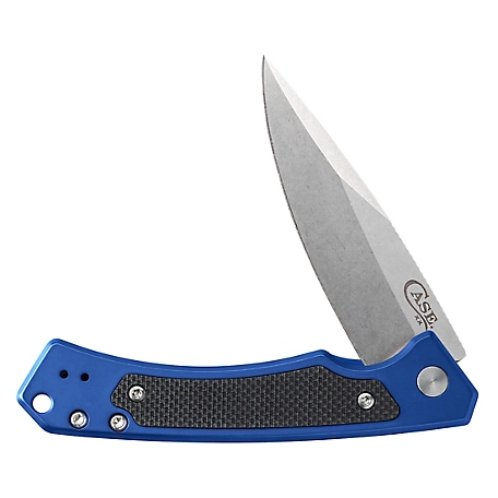 Case Cutlery 3.4 in. Aluminum G-10 Marilla Knife, Blue