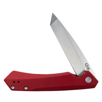 Case Cutlery 3.4 in. Aluminum Kinzua Knife with Tanto Blade, Red