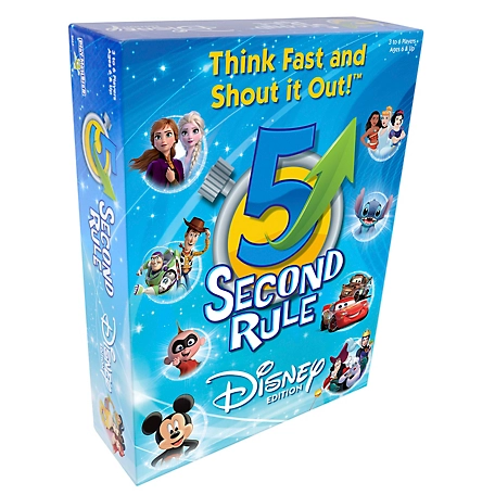 Disney 5 Second Rule Disney Edition, Fun Family Game About Your Favorite Disney Characters, For Ages 6+