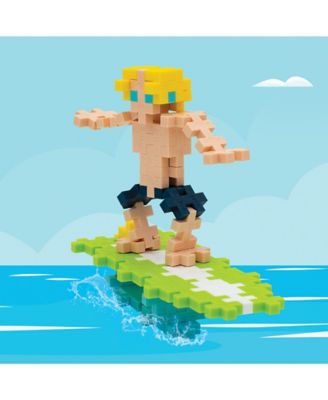 Plus-Plus Mini Building Toy in Tube Surfer Guy, For Ages 5+, 70 pc.